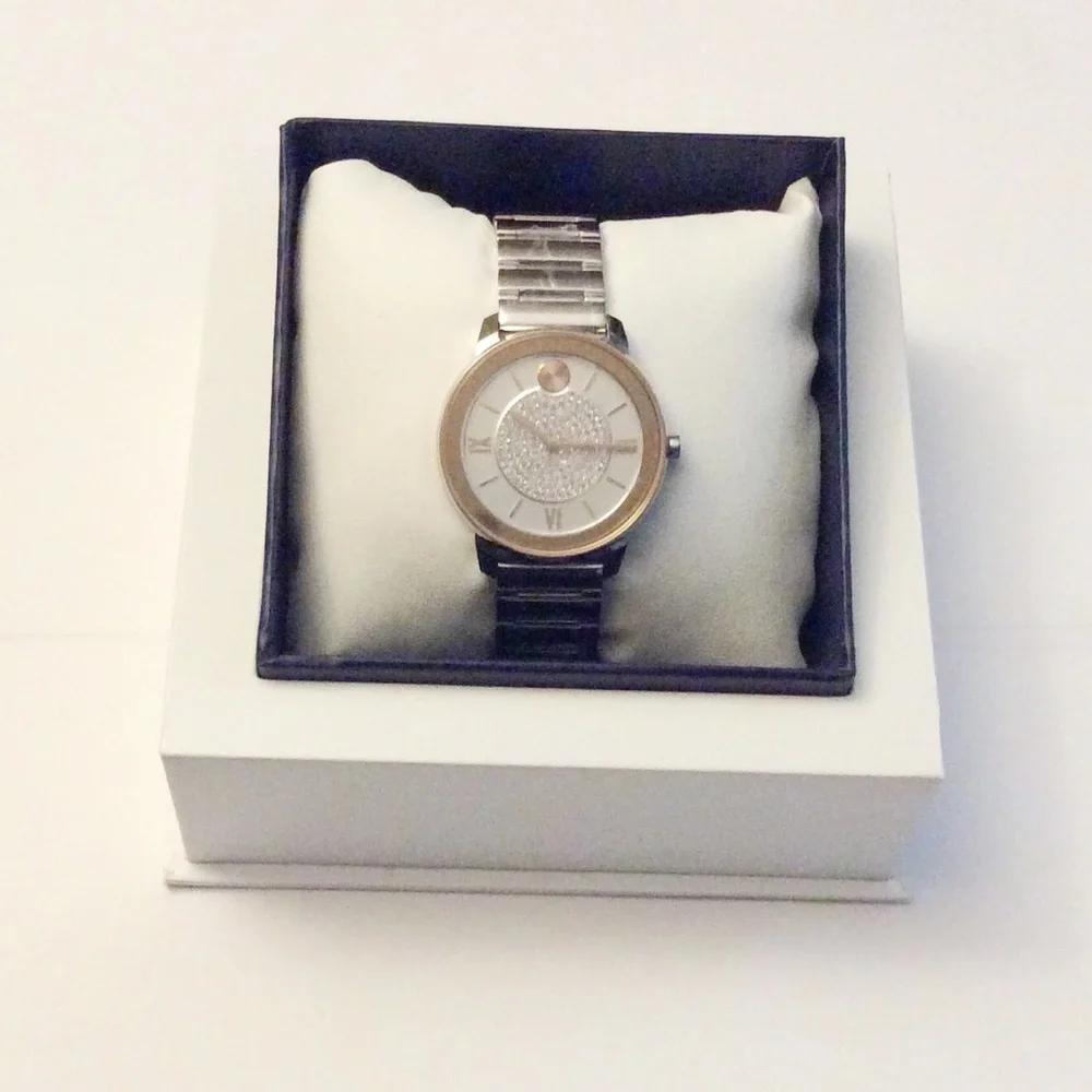 Movado Bold Trend Crystal Quartz Dial Ladies Watch
